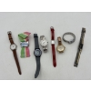 Image 1 : 8 Stainless Steel Watches - Cloth Band - I heart Bingo - Quartz - Etc