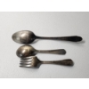 Image 4 : 3 Silver-Plated Utensils "Baby" Imperial Fork and Spoon & W.M. Rogers Spoon TW: 51.7g