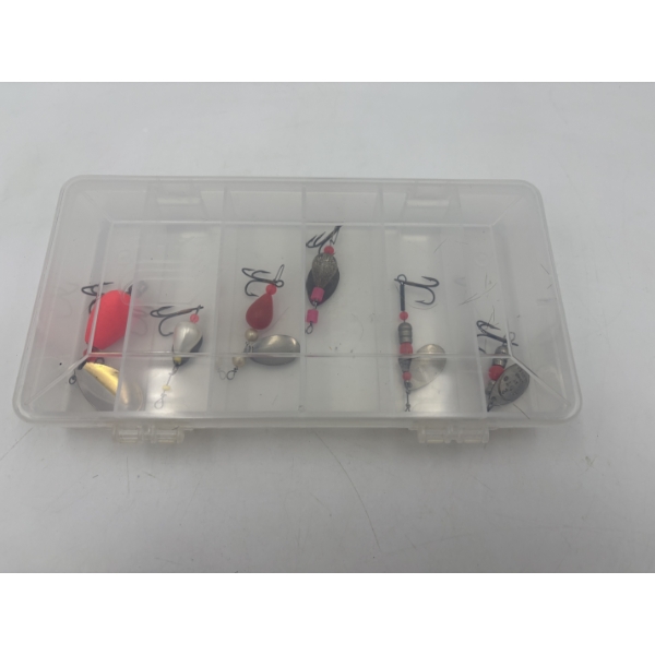 Tackle Box with Fishing Lures - 6 total