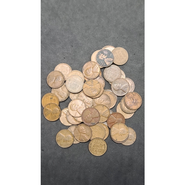 Assorted United States 1930's Lincoln Wheat Cents - Face Value: $0.50