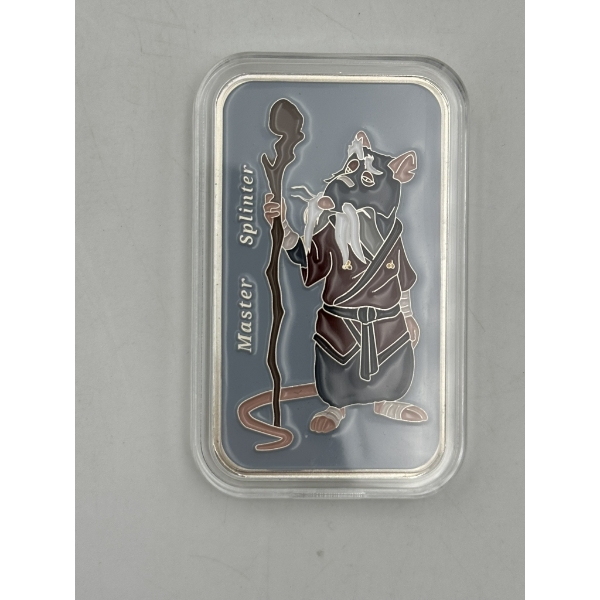 1 oz.999 Silver Teenage Mutant Ninja Turtles + COA - ONLY 200 MADE - Master Splinter