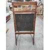 Image 1 : Antique Educational Scroll Chalkboard Easel - About 4ft Tall 