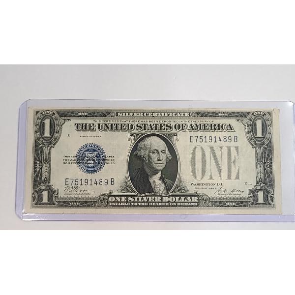 United States Series 1928 A $1 Silver Certificate Note With Woods And Mellon Signatures