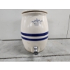 Image 1 : Vintage Robinson Ransbottom Blue Crown 2-Gallon Stoneware Water Cooler/Drink Dispenser 