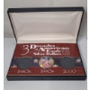 Image 1 : Colorized 1997 One Ounce .999 Fine Silver American Eagle In 3 Decades Of American Eagle Dollar Case