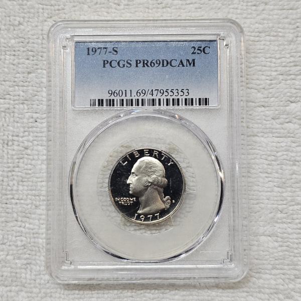 1977-S Washington Quarter Graded PR69DCAM by PCGS