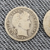 Image 7 : Two United States 90% Silver Barber Dimes ~ $0.20 Face Value