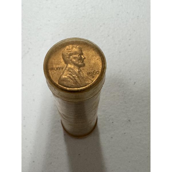 Uncirculated Roll of United States Lincoln Cents 1960-D - Mint Condition