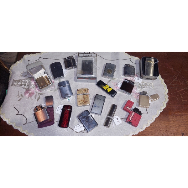 Vintage Lighter Collection As Shown - See Pics For Items Included 