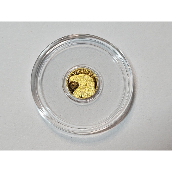 American Bald Eagle 1/100th oz .9999 Fine Gold Round