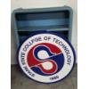 Image 3 : Blue Metal 11''x31''x48'' Shelf And Heavy Duty 36'' Plastic Stark State Sign - No shipping Available