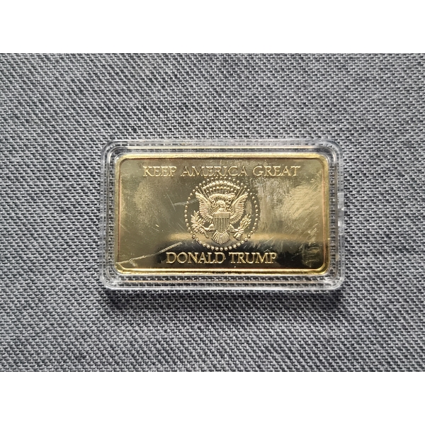 Keep America Great Donald Trump Commemorative Collectors Bar 2021-2025 In God We Trust