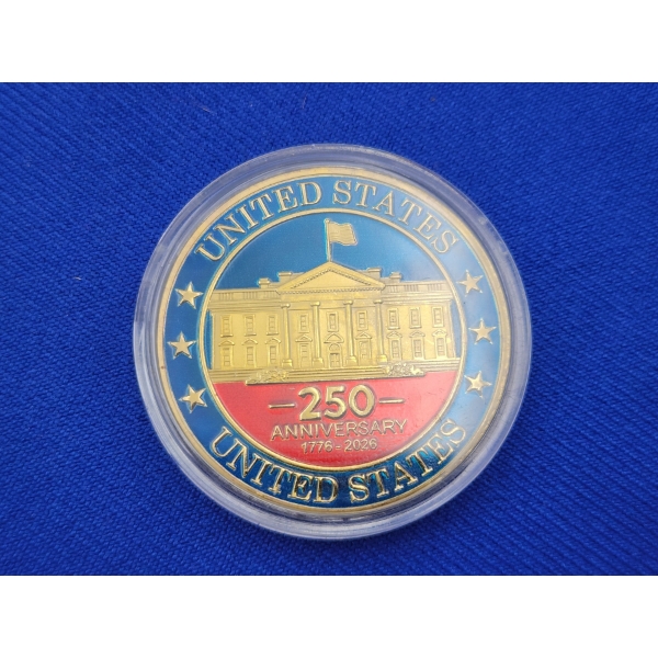 Limited Edition United States 250th Anniversary Commemorative Coin - Mint Condition In Capsule!