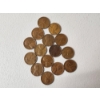 Image 1 : Lot of 15 Assorted Years Lincoln Wheat Pennies 