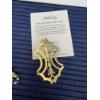 Image 3 : Assorted Costume Jewelry - Abstract Bow Design Pin - Bracelets - Earrings - 24K Gold Dipped Leaves