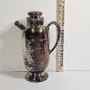 Image 2 : Vintage Silver Plated Cocktail Shaker Water Pitcher And Teapot Hollowware Lot - 6lbs