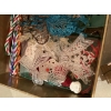 Image 12 : *Pick Up At Mantua Home-No Shipping Available*  Gray Tote filled with Christmas Decor - Ornaments