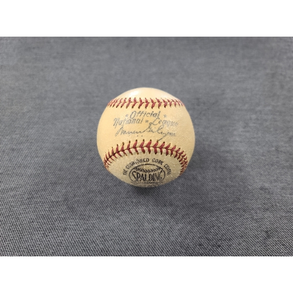 Vintage 1950's Spalding Official National League Baseball - HOME RUN BALL CAUGHT IN 1954!