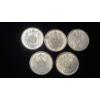 Image 1 : (5) German Empire 1 Mark 0.9000 Silver Coins - ASW:0.1606oz