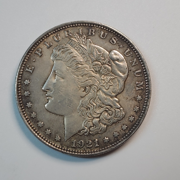 1921 Morgan Silver Dollar - 90% Silver United States Coin 