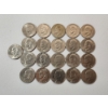 Image 1 : x21 Assorted Years U.S. Eisenhower Dollars FV: $21.00