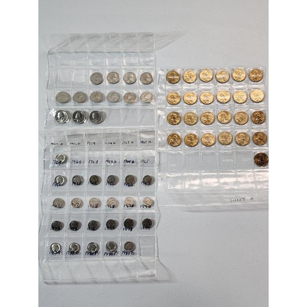 Assorted U.S. Coins Including Quarters, Dimes, & Sacagawea Dollars - Face Value: $30.65