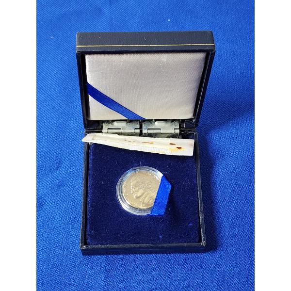 2004-D 1803 Louisiana Purchase Jefferson Nickel, Gold-Plated in Display Box
