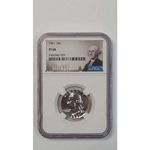 NGC 1961 PF 68 90% Silver Washington Quarter