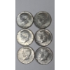 Image 1 : (6) 1967 United States 40% Silver Kennedy Half Dollars - Face Value: $3.00