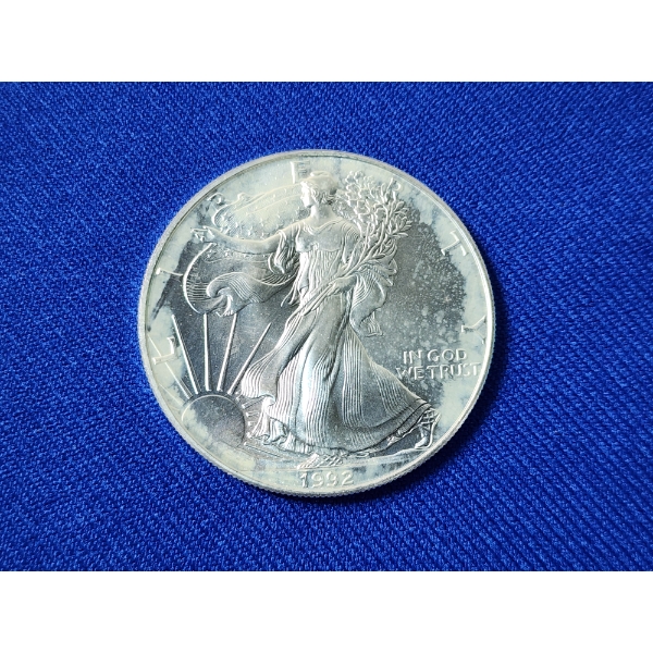 1992 American Silver Eagle - 1 oz .999 Fine Silver Coin