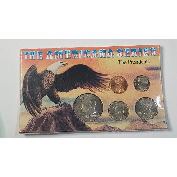 The American Series "The Presidents" Coin Set With Various Years Coins - See Photos