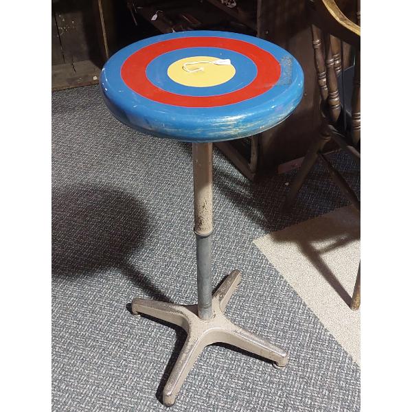Unique Photographers Studio Stool - Adjustable From 18 1/2 to 27 1/2 In To The Seat  Exc Working Con