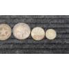 Image 4 : Lot Of (7) Silver Foreign Coins Panama , Cuba, Swedish, Canadian, Uruguay & Netherlands