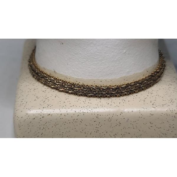 14K Yellow Gold Riccio Chain Style 7.5" Bracelet - Weight: 10g