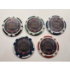 Image 2 : Limited Edition LORD OF THE RINGS Clay Poker Chip Set - Mint Condition - Complete Set 5 Chips
