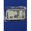 Image 2 : Beautiful Silver Towne One Troy Ounce .999 Fine Silver Bar - Mint Condition