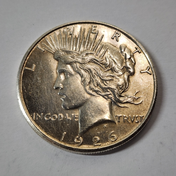 United States 1926-S Silver Peace Dollar - 90% U.S. Silver Coin