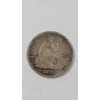 Image 1 : United States 1871 90% Silver Seated Liberty Half Dime