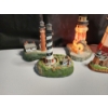 Image 2 : Lot of Lighthouse Collectibles - 2 Light-Up (plug in) Working! 