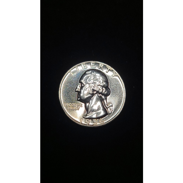 1956 90% Silver Washington Proof Like Quarter - Face Value: $0.25