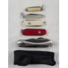 Image 1 : Lot of Assorted Pocket Knives Including Swiss Featuring Case for Multitool Knife