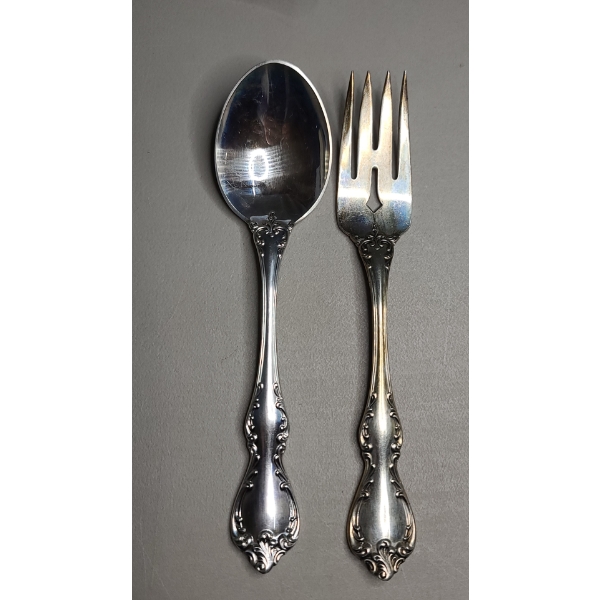 Sterling Silver Spoon & Fork - Weight: 100.8g
