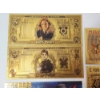 Image 2 : x7 Assorted Harry Potter 24K Gold Foil Banknotes Set w/ CoA