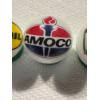 Image 3 : 3 - Vintage Gas & Oil Advertising One Inch Shooter Marbles - Pennzoil, Amoco & Hess - Mint Condition