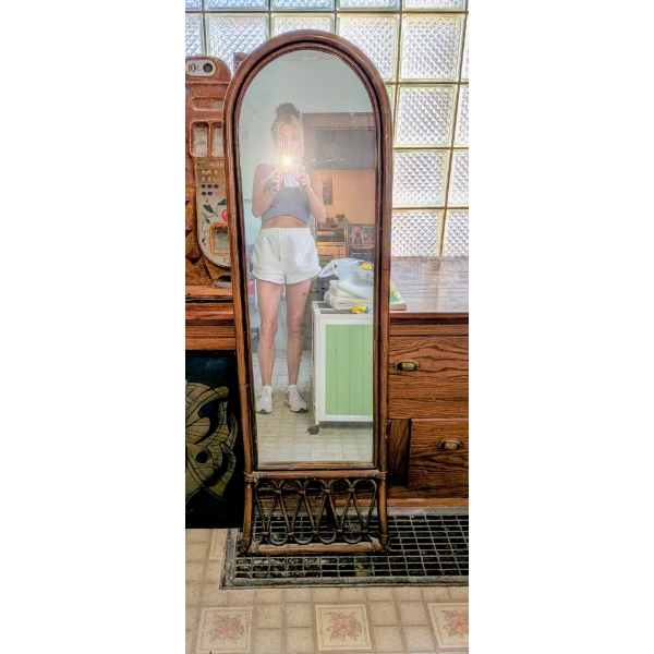 Excellent Wood Frame Mirror 56"x17"