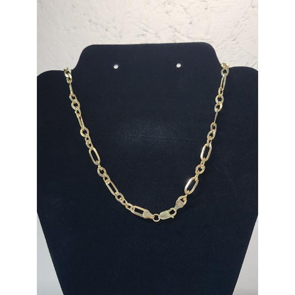 Exquisite 14K Yellow Gold Chain-Link 18" Necklace Total Weight: 17.6g