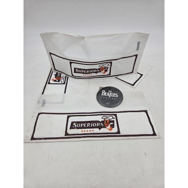 Vintage Superiors Brand Memorabilia And Beatles Button Pin