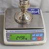 Image 5 : Pair Of 4.5" Vintage International Sterling Weighted Candle Holders (249.8g and 248.7)