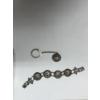 Image 3 : Sterling Charm Bracelet & Chain with designs - total Weight 37.0 Grams 