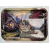 Image 1 : Two Decorative Trays Designed by Thomas Kinkade - (6x8" and 15.5x11")